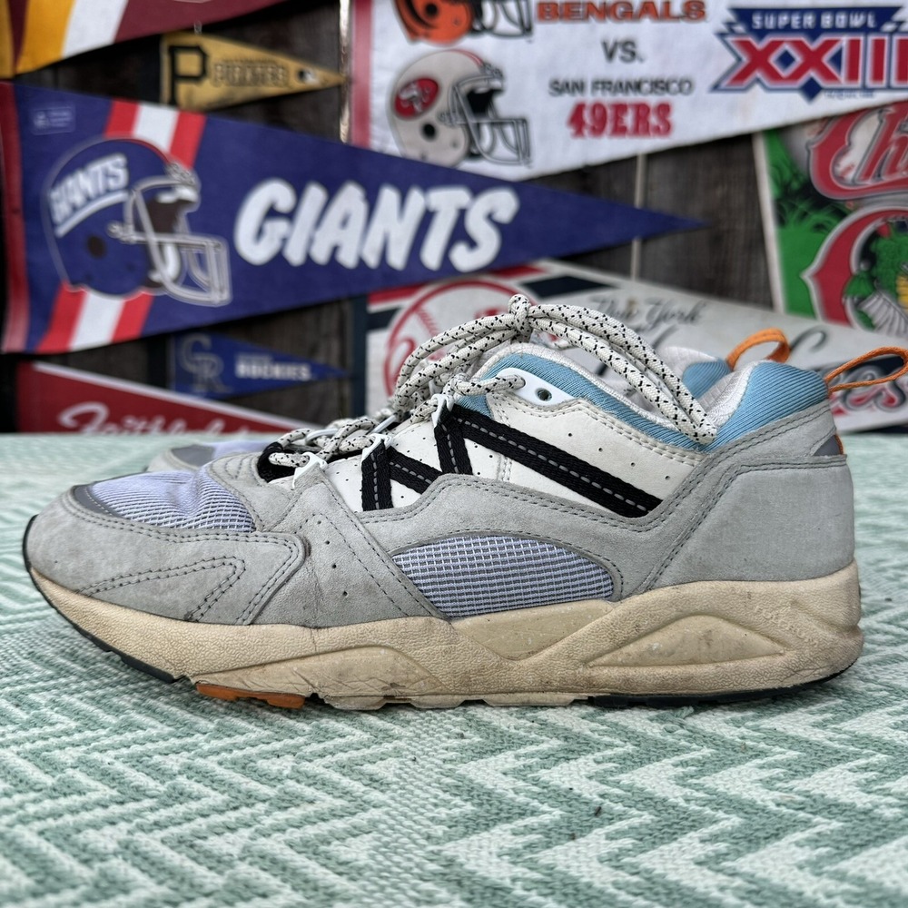 Size 9.5 - KARHU Unisex Fusion 2.0 Sneakers Gray/Blue/Ivy Lace Up